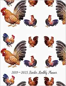 Amazon.com: 2019-2023 Rooster Monthly Planner: 60 Months Pretty Simple