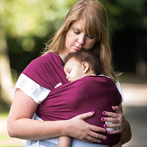 AmaWrap Stretchy Baby Wrap Sling / Carrier (Wine) Amazon.co.uk Baby