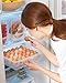 Mia home 30-Eggs Storage Organizer for Kitchen Refrigerator, Egg Tray, Egg Storage for Fridge, Pull out basket Organizer