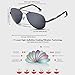 DUCO Polarized Sunglasses Men Women Retro Classic Square Sun Glasses Oversized Vintage Metal Frame Trendy Shades DC3032