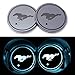 JSAMZ Car Logo LED Cup Pad led Cup Coaster USB Charging Mat Luminescent Cup Pad LED Mat Interior Atmosphere Lamp Decoration Light (Mustang)