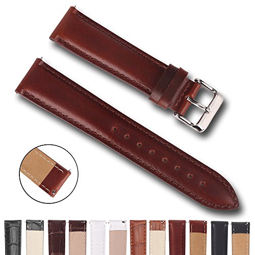 Top grain leather watch band, quick release watch bands…