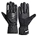 FREETOO Mens Winter Gloves, Outdoor Waterproof Warm Gloves, Screen Touch Motorcycle Gloves for Cold Weather (Black, L 9.60-9.92'')