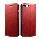 iPhone 7 Plus&8 Plus 5.5inch Wallet case FLYERI Leather Case Flip Folio Book Case Wallet Cover with Kickstand Feature Card Slots & ID Holder and Magnetic Closure for iPhone 7 Plus&8 Plus 5.5inch (4)