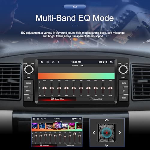 Fuluku 2+64G Android 13 Car Radio for Toyota Corolla E120 2000-2006 with Wireless Carplay Android Auto, 7 Inch Touch Screen Radio with Bluetooth/WiFi/GPS/Security Camera/FM/RDS/SWC