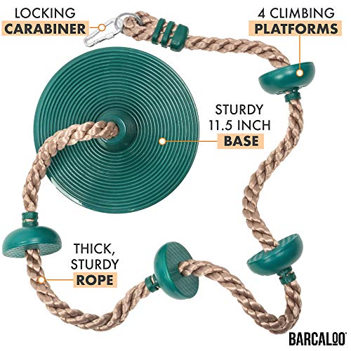 Barcaloo Climbing Rope with Disc Swing Seat - Playground Equipment Set