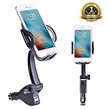 Sundix Car Mount Phone Holder With Dural USB Ports Charger for iPhone/Samsung/HTC/Sony/Moto/LG Most Type of Smartphones