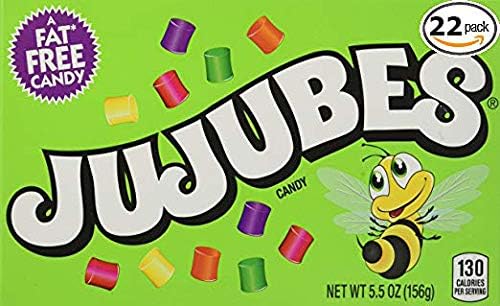 Jujubes Gummy Candy, 5.5 Ounce Theatre Box, Pack of 22 (Pack of 22)