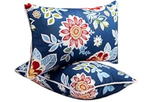 XXPILOS Outdoor Pillows Case, 2PCS Waterproof Outdoor Pillow Covers 12x20 Inch Outdoor Lumbar Pillow Covers Home Decor for Furniture Patio Couch Bed Sofa Bedroom