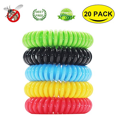 OTBBA 20 Pack Mosquito Repellent Bracelet - 100% Natural Plant-Based Oil, Deet-Free & Non-Toxic Insect Mosquito Repellent Wristbands for Kids, Adults & Pets, Waterproof Travel Bands Last 350Hrs OTBBA 20 Pack Mosquito Repellent Bracelet - 100% Natural Plant-Based Oil, Deet-Free & Non-Toxic Insect Mosquito Repellent Wristbands for Kids, Adults & Pets, Waterproof Travel Bands Last 350Hrs