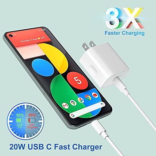 USB C Fast Charger, 20W USBC Power Adapter for iPad Pro 12.9 Gen 5/4/3