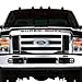Eurosport Daytona Compatible With Ford Super Duty Front Grille Black Letter Insert