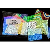 CBS Dichroic Assorted Glass Jewelry Pack on Clear Glass 1/2lb.Bag 90 COE