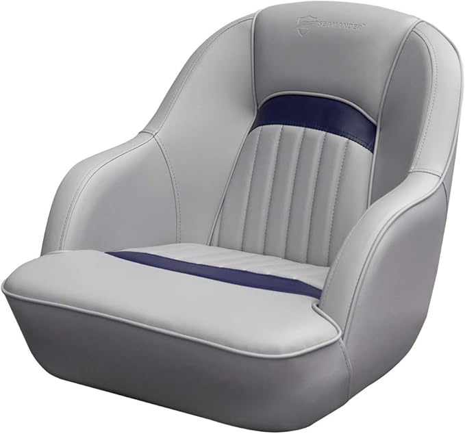 Northcaptain P3 Pontoon Boat Seat Captain Bucket Seat With Boat Seat Cover White Grey Blue Boat Cabin Products Boating Urbytus Com