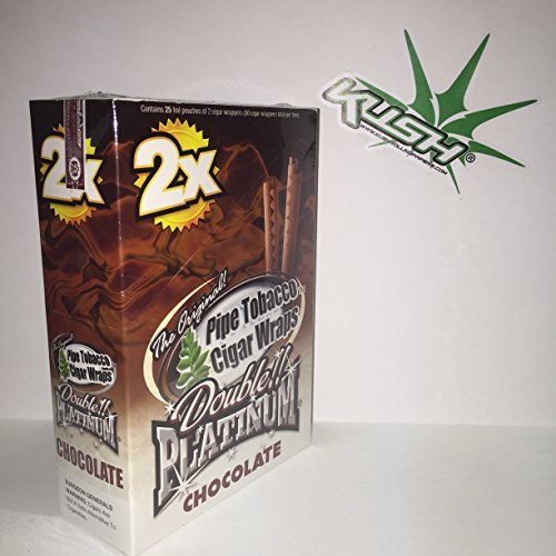 Double platinum wraps 2x chocolate flavor box of 25 pac…
