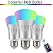 Wifi Smart LED Light Bulb Compatible with Alexa No Hub Required, LinkStyle E27 Smart Wifi Bulb RGB Multi Color Dimmable Daylight Night Light Timer App Control for iPhone iPad Samsung Galaxy(2 Pack)
