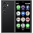 Mini Smartphone, 3.0 Inch Unlocked Android Small Mini Cell Phone Quad Core 2G+16G 5.0MP Dual SIM High Definition 3G Mobile Phone Child Smartphone (Jet Black)