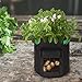 GROWNEER 6-Pack 7 Gallons Grow Bags Potato Planter Bag with Access Flap and Handles, Planting Grow Bags Fabric Pots for Grow Vegetables, Potato, Carrot, Onion, with 15Pcs Plant Labelsthumb 3