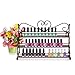 Dazone Mounted 3 Tier Metal Shelf Nail Polish Wall Rack Essential Oils Perfume Organizer (Black)