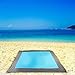 Sand Repellant Lightweight Compact Beach Blanket | Updated Version | Large, with: 4 Aluminium Stakes, Anchor Pockets and Carry Bag | Quick Drying, Sand and Water Resistant