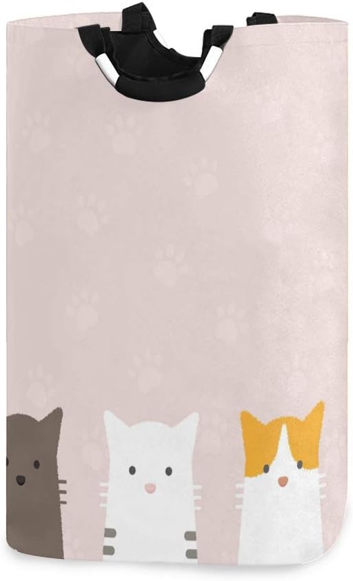 mallcentral-EU Cesto de lavandería de Tela Cesto de Ropa Sucia con Asas