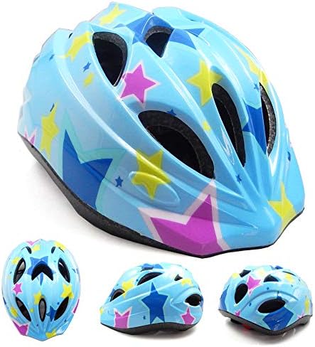 Rihe 軽量 自転車 ヘルメット 子供用 キッズ スケート 男の子 女の子 ジュニア 小学生 通学 アジャスター付き