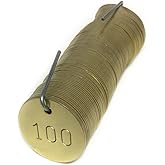 Brass Tags, Numbered 001-100, 1.25" Round