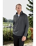 Ashworth 4019 Mens French Terry Half-Zip Pullover