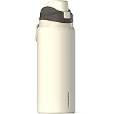 Hydrapeak Oasis 32 oz Water Bottle with Chug Lid, Stainless Steel Insulated Water Bottle For Men and Women, Ivory
