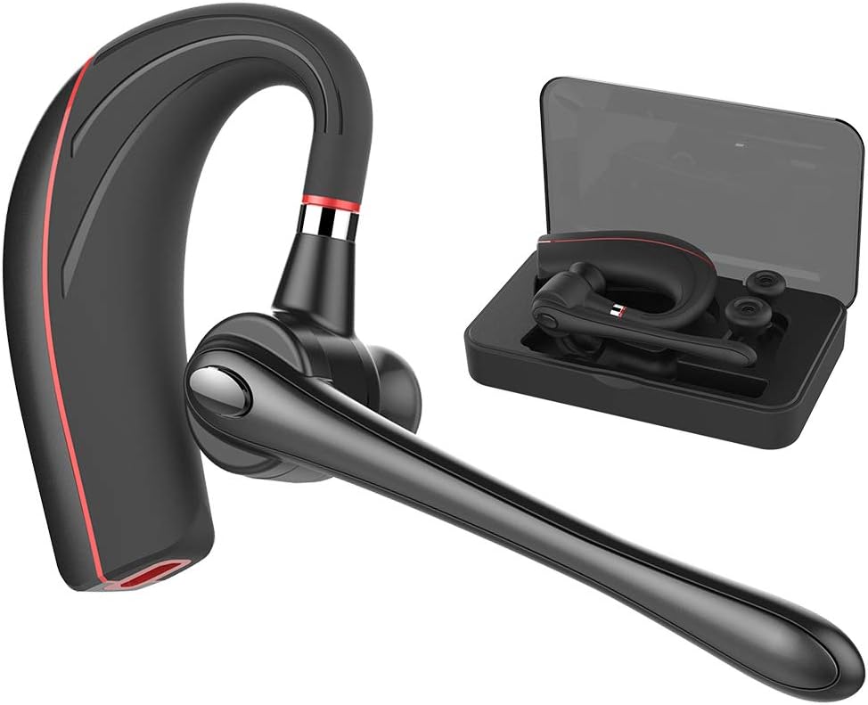 Bluetooth Headset[Upgraded V5.0], Handsfree Wireless Earpiece with Mic for Business/Driving(240 Hours Standby,9 Hours Working Time)