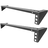 Jingchengmei 2 Pcs of 1U Vertical Wall Mount Server Rack Steel | Foldable Vertical Rack Mount Patch Panel Mounting Bracket for 19" Networking Equipment (2)