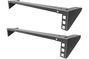 Jingchengmei 2 Pcs of 1U 19 Inch Steel Vertical Wall Mount Server Rack Lightweight Foldable Rack Mount for Network & Data Equ