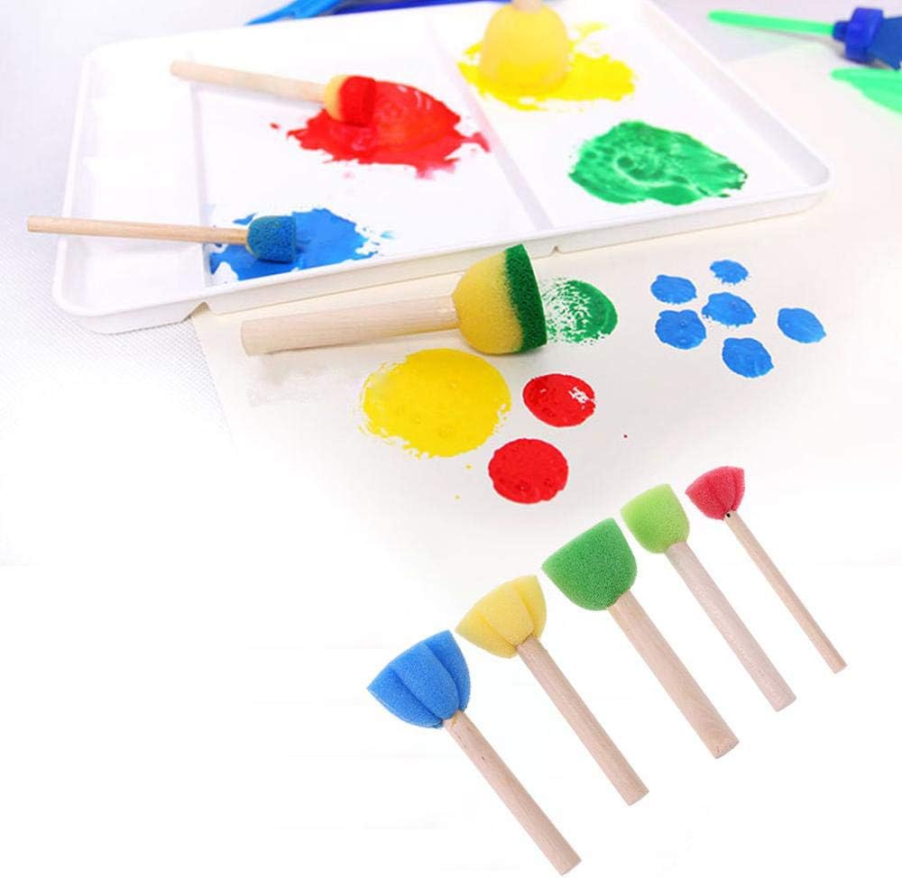 5PCS Painting Spong,Foam Paint Brush,Foam Sponge Brushes,Toys for