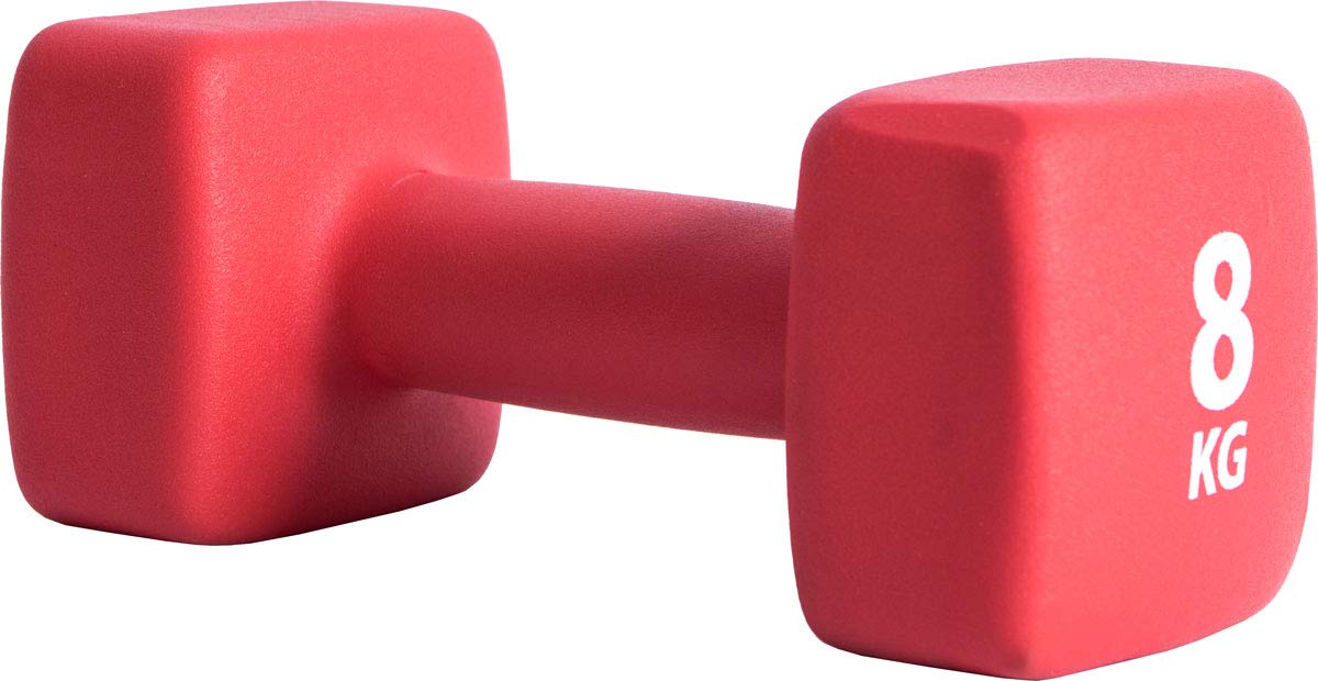 Pure 2 Improve Neoprene Coated Weight Lifting Dumbbell 8kg
