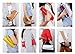 Bundle Monster Womens Envelope Evening Patent Croc Skin Embossed Clutch - RED