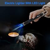 SUPRUS Electric Arc Lighter Windproof USB Rechargeable Flame-free Lighter Black view 4