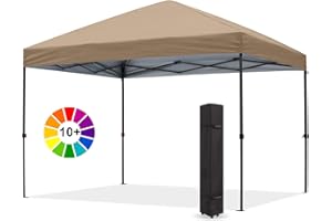 ABCCANOPY Durable Easy Pop up Canopy Tent 8x8, Khaki