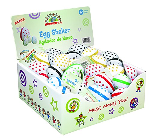 Hohner Kids Box of Easy Grip Egg Shakers in Assorted Colors (40-Piece)