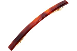 France Luxe Long & Skinny Barrette, Tortoise - Classic French Design for Everyday Wear