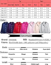 SWOMOG Kid Girls Boys Silk Satin Pajamas Set