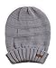 Brook + Bay Slouchy Beanie, Women's Winter Hats, Beanie Slouch Hats for Cold Weather, Oversized Beanie Knitted Hats for Women Gray
