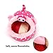 MYIDEA Warm Guinea Pigs Bed,Hedgehog Winter Nest,Rat Chinchillas & Small pet Animals Bed/Cube/House, Habitat, Lightweight, Durable, Portable, Cushion Big Mat (Small Pet - S, 8.Pink pig)