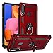 Newseego Compatible with Samsung Galaxy A20S Case, (Not Fit A20) Armor Dual Layer 2 in 1 and 360 Degree Rotating Metal Ring Holder Kickstand & Shock & Scratch Support Shockproof Hard Cover –Red