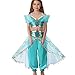 Pettigirl Girls Blue Sequin Classic Princess Dress Up Costume Outfit , 130cm