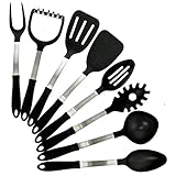 KitchZen 8 Piece Stainless Steel Cooking Utensils Set, MADE IN USA