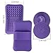 ESARORA Makeup Brush Cleaning Mat, Makeup Brush Cleaner, Makeup Brush Cleaning Mat & Makeup Brush Cleaning Plate Portable Washing Tool More Easy to Clean Makeup Brush (Purple)