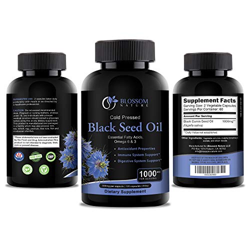 Black Seed Oil Capsules 1000mg Premium Black Cumin Seed Oil Capsules