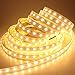 LEDENET 5050 DC24V 600LEDs Dual White CCT LED Strip Lights 2800K-6500K Color Temperature Dimmable Tunable White Warm White LED Tape Light 16.4ft Waterproof IP67 Outdoor Lighting