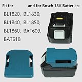 AKKOPOWER 10 Pack Battery Holder for 18V Batteries Blue Mounts Hanger view 6