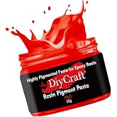 DIYcraft Resin Pigment Paste - Highly Pigmented Paste for Epoxy Resin Art, Jewelry Making, Woodwork, Crafts (Red) 50g